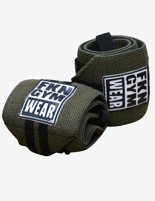 Guru Muscle FKN Wrist Wraps | Khaki