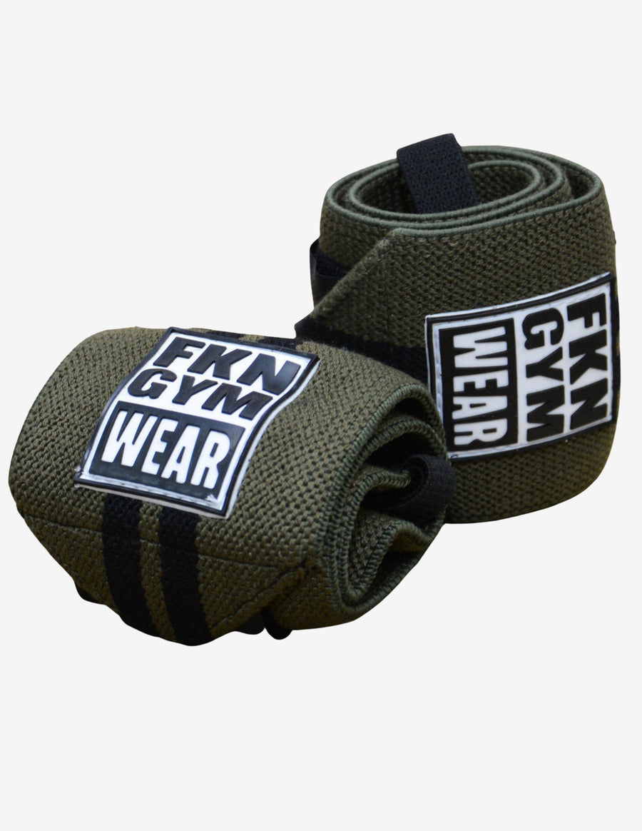Guru Muscle FKN Wrist Wraps | Khaki