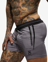 Guru Muscle FLEX - Lifting Shorts - GREY, view 2