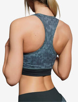 Guru Muscle GEO Sports Bra – DARK GREY, view 2