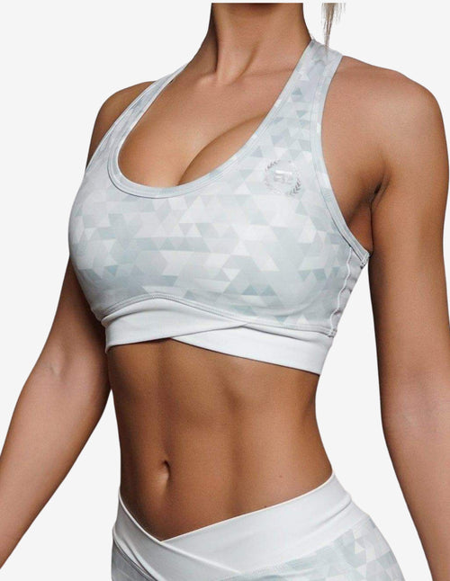 Guru Muscle GEO Sports Bra - White