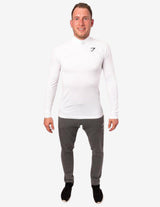 Guru Muscle Ghost 1/4 Zip Pullover White, view 2