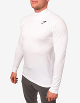 Guru Muscle Ghost 1/4 Zip Pullover White, view 3