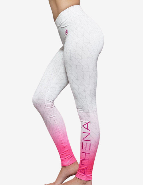 Guru Muscle Gradient Leggings – Graphic White