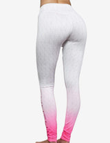 Guru Muscle Gradient Leggings – Graphic White, view 2