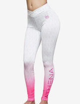 Guru Muscle Gradient Leggings – Graphic White, view 3