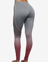 Guru Muscle Gradient Leggings – Grey Melange, view 2
