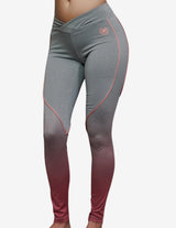 Guru Muscle Gradient Leggings – Grey Melange, view 3