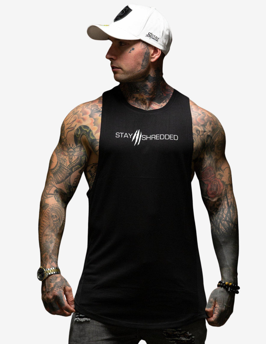 Guru Muscle Gym Muscle Tank Black / White