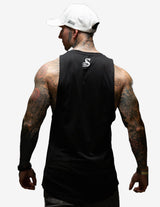 Guru Muscle Gym Muscle Tank Black / White, view 2