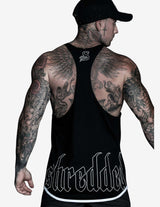 Guru Muscle HOLLOW T-BACK - gym singlet tanktop - Black/White, view 2