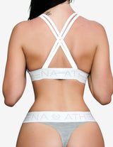 Guru Muscle HEKA BRA – Grey Melange, view 2