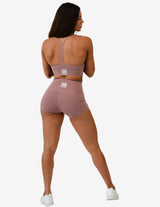 Guru Muscle HIGH WAIST GYM SHORTS | LILAC, view 2