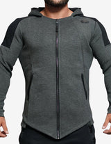 Guru Muscle IGNIS Jacket – Dark Grey Melange, view 3