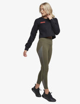 Guru Muscle Ignite Cropped Crew - Black, view 3