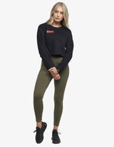 Guru Muscle Ignite Cropped Crew - Black, view 5