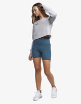 Guru Muscle Ignite Cropped Crew - Grey, view 2