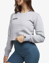 Guru Muscle Ignite Cropped Crew - Grey, view 4