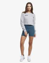 Guru Muscle Ignite Cropped Crew - Grey, view 5
