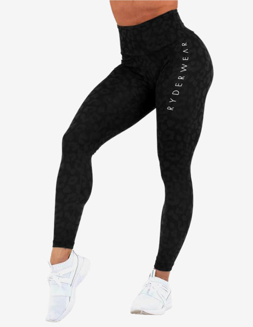 Guru Muscle INSTINCT SCRUNCH BUM LEGGINGS BLACK