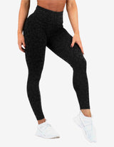Guru Muscle INSTINCT SCRUNCH BUM LEGGINGS BLACK, view 3