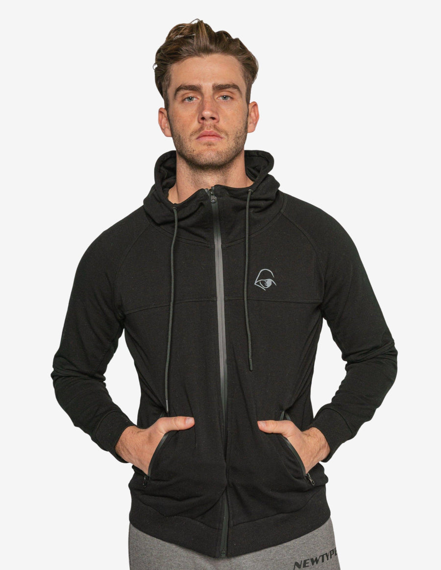 Guru Muscle Intrepid Athlete Inside Track Hoodie - Black