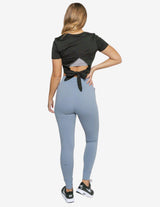 Guru Muscle Intrepid Athlete Inside Track Pant - Light Blue, view 2