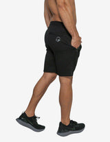 Guru Muscle Intrepid Athlete Inside Track Short - Black, view 3