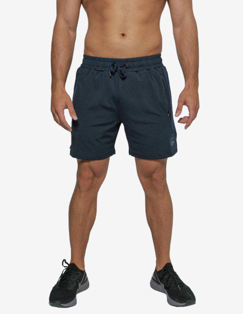 Guru Muscle Intricate Shorts - Navy
