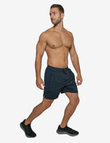 Guru Muscle Intricate Shorts - Navy, view 3