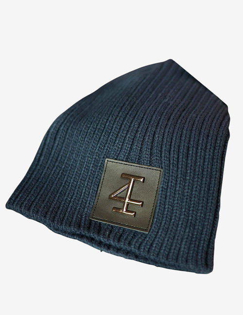 Guru Muscle Invictus Beanie - NAVY BLUE gun metal