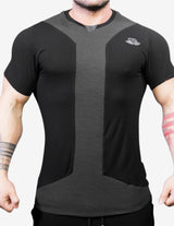 Guru Muscle LIBER Shirt – Black & Dark grey, view 3