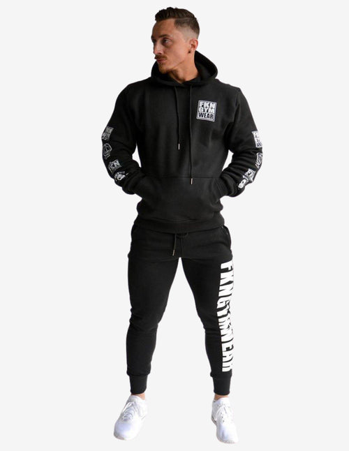 Guru Muscle MEN'S GYM HOODIE | HEIST | BLACK