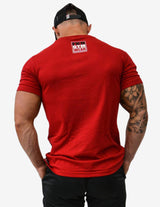 Guru Muscle MEN'S GYM T-SHIRT | FKNBOSS | RED, view 2