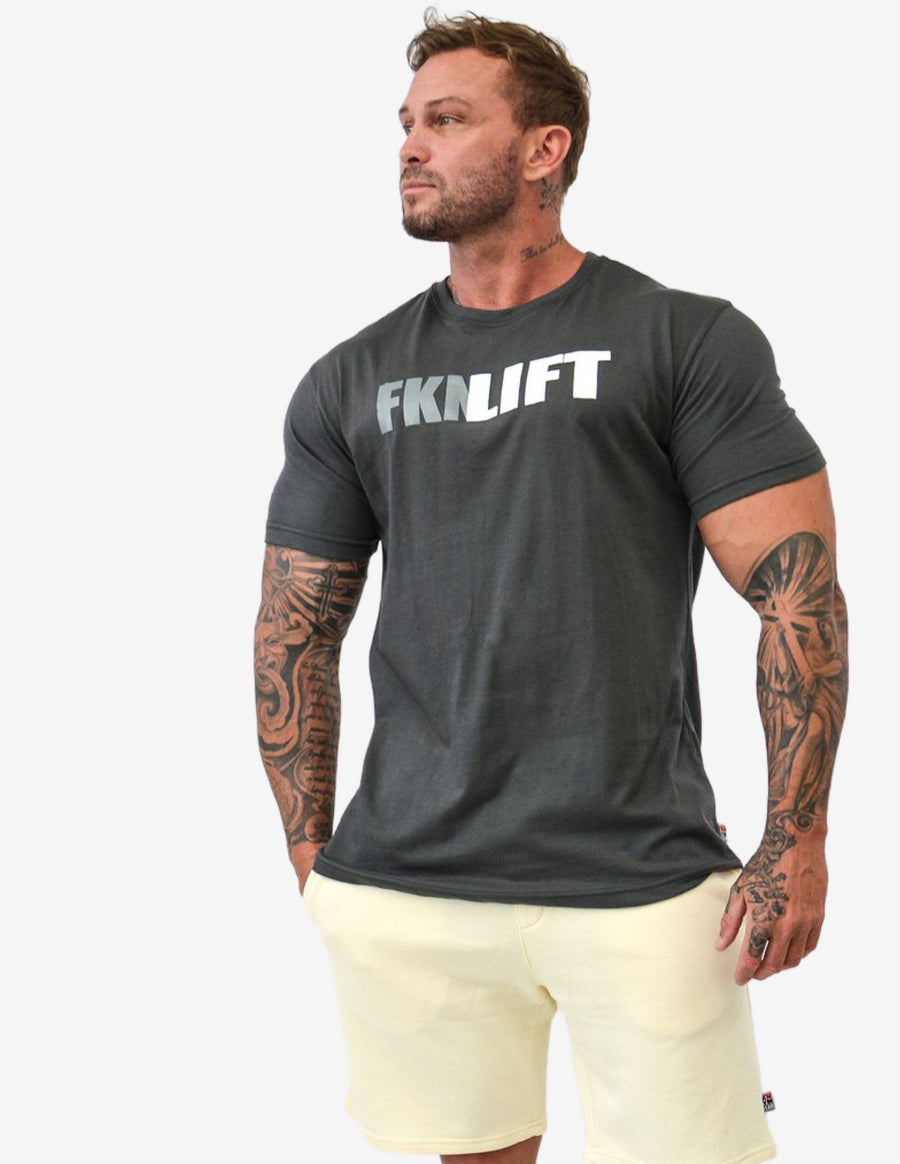 Guru Muscle MEN'S GYM T-SHIRT | FKNLIFT | CHARCOAL