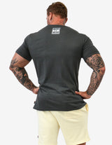 Guru Muscle MEN'S GYM T-SHIRT | FKNLIFT | CHARCOAL, view 2