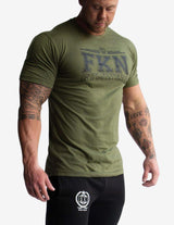 Guru Muscle Men's Gym T-Shirt | Varsity | Khaki, view 4
