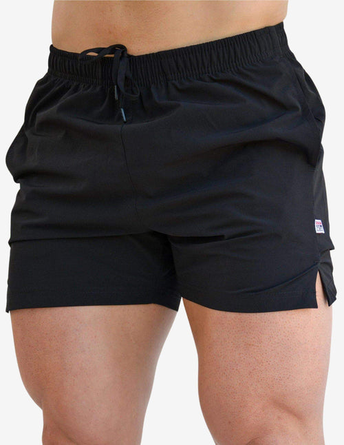 Guru Muscle MEN'S GYM SHORTS | APOLLO BLACK