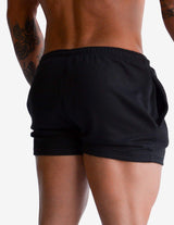 Guru Muscle Men's Gym Shorts | FKNLIFT Black, view 2