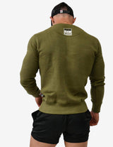 Guru Muscle Men's Gym Sweater | FKNLIFT | Khaki, view 2