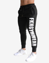 Guru Muscle Men's Gym Track Pants | Quadfit | Black, view 2