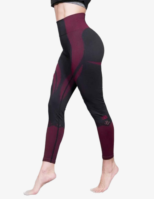 Guru Muscle MINERVA Seamless Legging High Waist – Black / Red