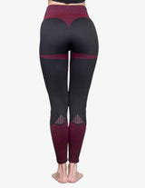 Guru Muscle MINERVA Seamless Legging High Waist – Black / Red, view 2
