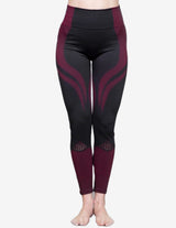 Guru Muscle MINERVA Seamless Legging High Waist – Black / Red, view 3
