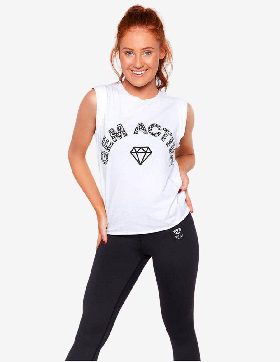 Guru Muscle Muscle Tank Top (White)