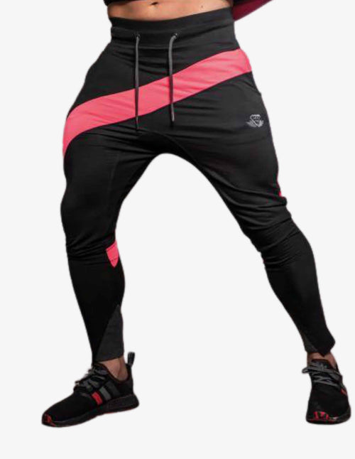 Guru Muscle NERI X Prometheus Jogger – Black & Ajax Pink