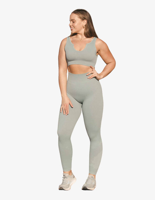 Guru Muscle Ocean Ribbed Seamless Leggings