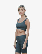 Guru Muscle Pebble Ribbed Seamless Bra, view 3