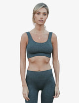 Guru Muscle Pebble Ribbed Seamless Bra, view 5
