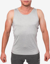 Guru Muscle Perforated Longline Tank Light Grey, view 2